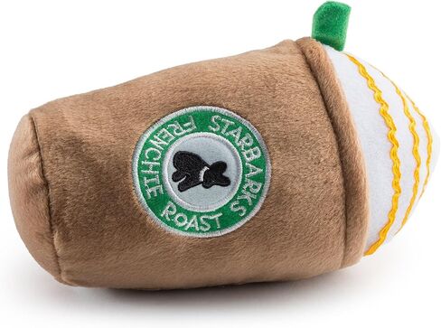 Haute Diggity Dog Starbarks Sweet Pup Cold Brew, Plush Designer Dog Toys with Interactive Squeaker, Stimulating Pet Enrichment, Machine-Washable & Safe Materials for All Breeds, One Size in Saudi Arabia