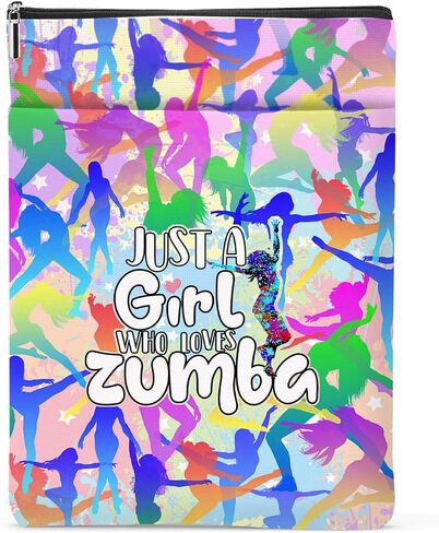 Funny Zumba Book Lovers Gifts Book Sleeve Zumba Gifts for Women Book Pouch Book Protector with Front Pocket Zumba Dance Fitness Gift for Girl Sister Birthday Christmas Book Accessories Book Club Gifts in Saudi Arabia