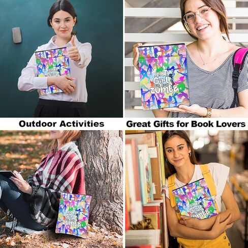 Funny Zumba Book Lovers Gifts Book Sleeve Zumba Gifts for Women Book Pouch Book Protector with Front Pocket Zumba Dance Fitness Gift for Girl Sister Birthday Christmas Book Accessories Book Club Gifts in Saudi Arabia