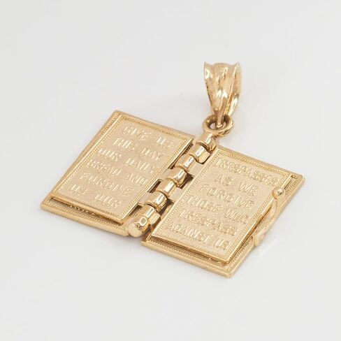 Bible Pendants Bless Christian Belief Bible Pendants Necklaces Religious Accessories Unique Hobbies Pendants Necklaces (2 pieces) in Saudi Arabia