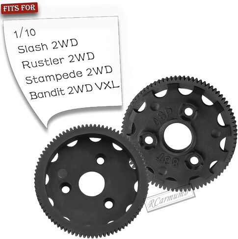 RC 48P 83T Spur Gear Upgrades Part for 1/10 Slash Rustler Stampede Bandit 2WD VXL XL-5,Tough Nylon 5PCS 76T Spur Gear Hops Up,Replace #4683 in Saudi Arabia