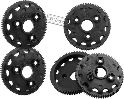 RC 48P 83T Spur Gear Upgrades Part for 1/10 Slash Rustler Stampede Bandit 2WD VXL XL-5,Tough Nylon 5PCS 76T Spur Gear Hops Up,Replace #4683 in Saudi Arabia
