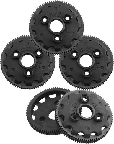RC 48P 83T Spur Gear Upgrades Part for 1/10 Slash Rustler Stampede Bandit 2WD VXL XL-5,Tough Nylon 5PCS 76T Spur Gear Hops Up,Replace #4683 in Saudi Arabia
