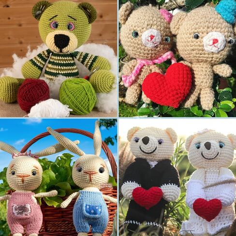 PATIKIL 14-30mm Flash Safety Eyes, 34 Set Doll Eyes with Washers Soft Buttons Realistic Colorful Crocheting Safety Eyes for Decor Crochet Accessories Dolls Craft, Green in Saudi Arabia