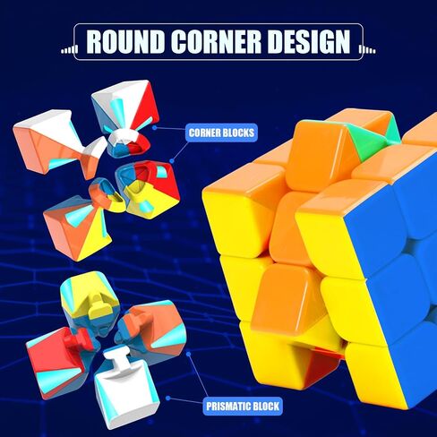 STEAM Life Speed Cube Set 10 Pack Magic Cube | Includes Speed Cubes 3x3, 2x2 Speed Cube, 4x4 Speed Cube, Pyramid Cube, Megaminx Cube Puzzle Cube Bundle Collection Cube Toys Gift for Kids & Adults in Saudi Arabia