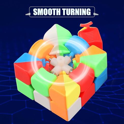 STEAM Life Speed Cube Set 10 Pack Magic Cube | Includes Speed Cubes 3x3, 2x2 Speed Cube, 4x4 Speed Cube, Pyramid Cube, Megaminx Cube Puzzle Cube Bundle Collection Cube Toys Gift for Kids & Adults in Saudi Arabia