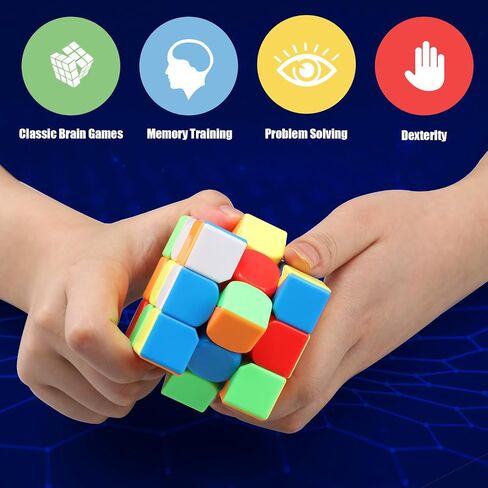 STEAM Life Speed Cube Set 10 Pack Magic Cube | Includes Speed Cubes 3x3, 2x2 Speed Cube, 4x4 Speed Cube, Pyramid Cube, Megaminx Cube Puzzle Cube Bundle Collection Cube Toys Gift for Kids & Adults in Saudi Arabia
