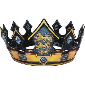 Liontouch Triple Lion King Crown | Medieval Pretend Play Foam Toy for Children Ready for Adventures in The Kingdom | Roleplay, Dress Up, Fancy Dresses & Royal Costumes for Kids - Size Adjustable