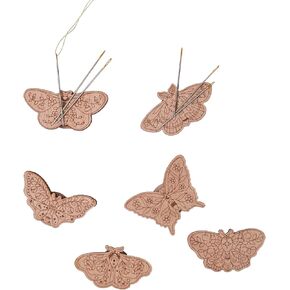 Lampstop 6Pcs Needle Minder for Cross Stitch, Magnetic Butterfly Needle Nanny, Embroidery Needlework Accessories
