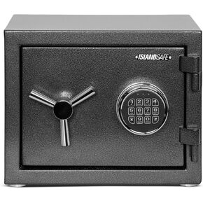 1200°F 30 Minutes Fireproof and Waterproof Safe Box, Digital Fire Proof Safe with 3 Spoke Detachable Handle, Personal safe for Home Office Money Gun (1.29Cubic Feet Black)