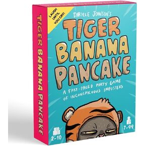 I'm Right You're Wrong Tiger Banana Pancake: 5 Min Card Game for Families, Fun & Hilarious Party Game for Kids, Teens & Adults, Ages 7-99, 2-10 Players, Designed by Darylle Johnson, seen on Netflix