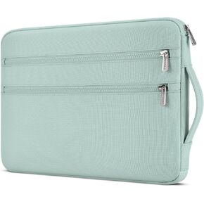 غطاء حقيبة حمل للكمبيوتر المحمول مقاس 14 بوصة من DOMISO مع مقبض حقيبة كمبيوتر محمول مضادة للماء ومضادة للصدمات لجهاز 14 بوصة HP Apple Dell Asus، أخضر نعناعي in Kuwait