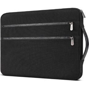 DOMISO 17 inch Laptop Sleeve Carring Case Cover with Handle Waterproof Shockproof Notebook Bag for 17" HP Dell, Mint Green