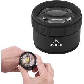عدسة مجوهرات Watris Veiyi، عدسة مكبرة 30X، مكبرة للعملات المعدنية، عدسة مكبرة لجواهر الجيب، عدسات بصرية محمولة للمجوهرات والعملات المعدنية والطوابع in Kuwait