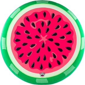 BigMouth Inc Giant Watermelon Fabric Pool Float, Inflatable Raft, Fun Summer Party Floatie