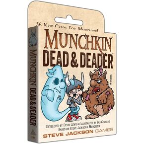 SJG Munchkin Dead & Deader - توسيع لعبة الورق الإستراتيجية - من 3 إلى 6 لاعبين والأعمار من 14 عامًا فما فوق