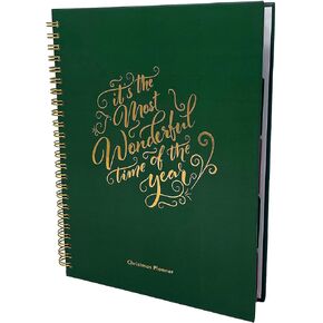 Christmas Planner, A5 Hardcover Notebook - Perfect for Budgeting - Weekly Countdown with Shopping List - Daily Meal Planner - 120 GSM FSC Paper | Perfect Planner Company (Mulberry)