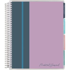 Erin Condren 7" x 9" Spiral Coiled Notebook - I Am Strong Medical Treatment Planner - Prompted Notebook - Features Tabbed Sections, Surgery Prep, Questions for Doctors, 160 Pages, 80 Sheets