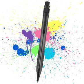 ASINNO Carpenter Pencils Mechanical Pencils, 1.3mm Weatherproof Dark Lead, Heavy Duty Woodworking Pencils with 20 Lead Refills and 4 Eraser Refills, for Outdoor Marking Drafting Drawing Sketching