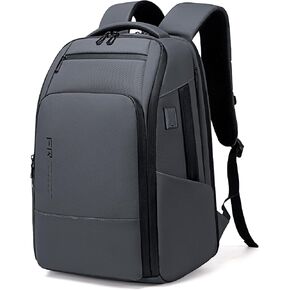 17 Inch Travel Laptop Backpack, Water Resistant Expandable Men's Computer Backpack for Men, Black Laptop Bag with USB Port for Business/Work/College