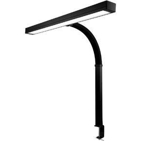 Neatfi Flex Desk Lamp with Clamp, Dimmable, 3,000 Lumens 30W LED Monitor Light, 3000K-6500K Correlated Color Temperature, 5 Brightness Levels & 5 Light Modes (White, 28 Inches with Metal Arm)