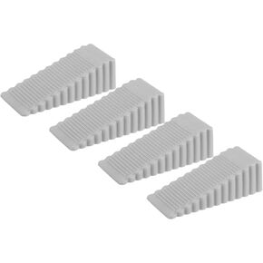 uxcell 4 Pcs Door Stoppers for Bottom of Door, 15mm/0.59 Inch Door Stops, Rubber Door Stopper Wedge Anti Slip, Window Stopper Door Stackable, Pink