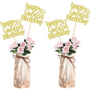 12PCS Sweet 16 Birthday Party Centerpiece Gold 16th Birthday Party Decorations for Girls Boys Happy 16th Birthday 16th Sweet Sixteen Floral Decorations for 16th Birthday Party Supplies (gold 1)