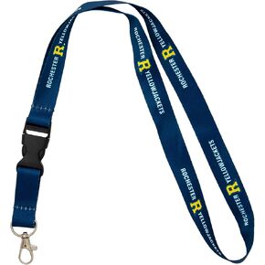 Desert Cactus University of Rochester Lanyard Yellowjackets Car Keys ID Badge Holder Keychain Detachable Breakaway Snap Buckle (Blue)