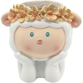 Creative Panda Pen Holder for Stationery Storage,Desktop Holder for Pencil Makeup Brush, Office Cute Desktop Decoration,Succulent Potted Plants Flower Arrangement Resin Crafts