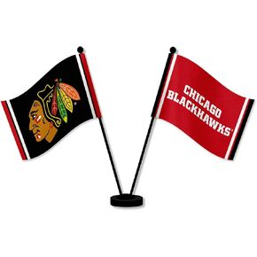 WinCraft Chicago Blackhawks Desk and Table Top Flags