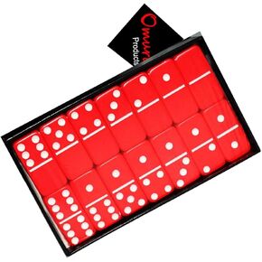 Omura Games | Double 6 Red Jumbo Dominoes