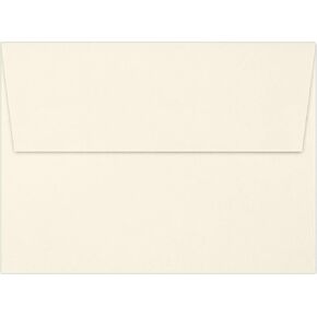 LUXPaper A7 Classic Linen Invitation Envelopes | 5 1/4" x 7 1/4" | Natural White | 70lb. Text | 50 Qty