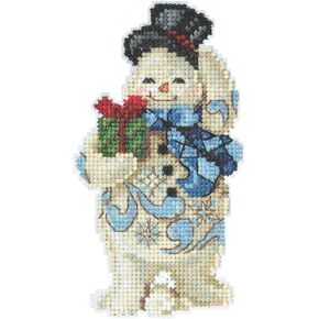 Mill Hill Gift Giving Snowman Beaded Counted Cross Stitch Ornament Kit 2020
