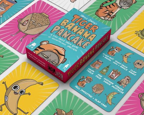 I'm Right You're Wrong Tiger Banana Pancake: 5 Min Card Game for Families, Fun & Hilarious Party Game for Kids, Teens & Adults, Ages 7-99, 2-10 Players, Designed by Darylle Johnson, seen on Netflix in Saudi Arabia