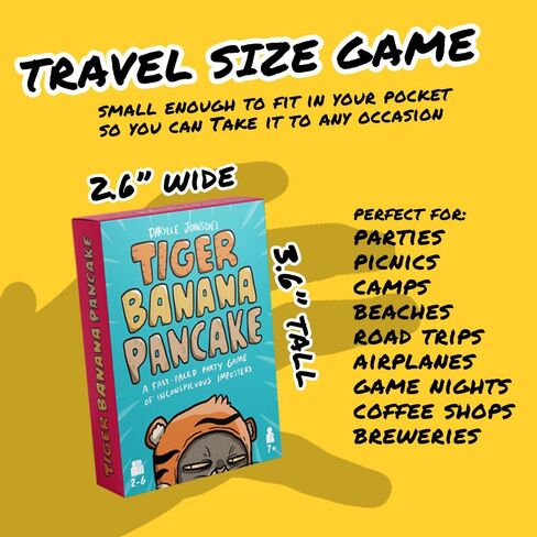 I'm Right You're Wrong Tiger Banana Pancake: 5 Min Card Game for Families, Fun & Hilarious Party Game for Kids, Teens & Adults, Ages 7-99, 2-10 Players, Designed by Darylle Johnson, seen on Netflix in Saudi Arabia