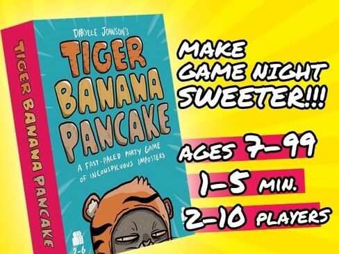I'm Right You're Wrong Tiger Banana Pancake: 5 Min Card Game for Families, Fun & Hilarious Party Game for Kids, Teens & Adults, Ages 7-99, 2-10 Players, Designed by Darylle Johnson, seen on Netflix in Saudi Arabia