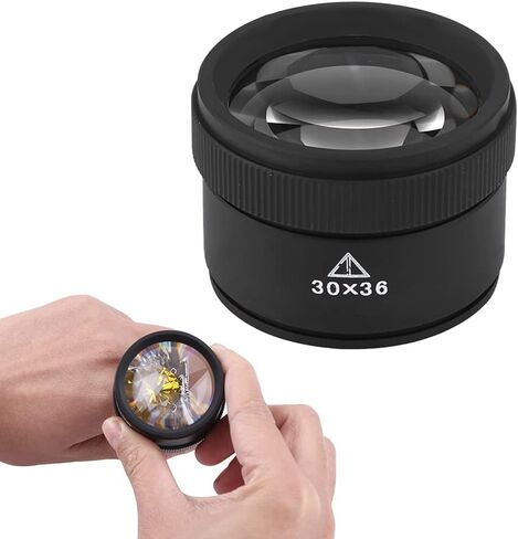 عدسة مجوهرات Watris Veiyi، عدسة مكبرة 30X، مكبرة للعملات المعدنية، عدسة مكبرة لجواهر الجيب، عدسات بصرية محمولة للمجوهرات والعملات المعدنية والطوابع in Kuwait