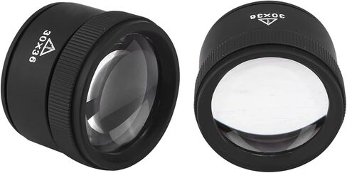 عدسة مجوهرات Watris Veiyi، عدسة مكبرة 30X، مكبرة للعملات المعدنية، عدسة مكبرة لجواهر الجيب، عدسات بصرية محمولة للمجوهرات والعملات المعدنية والطوابع in Kuwait