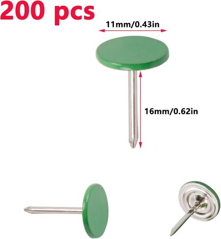 Antrader 200 Pieces Push Pins Round Head Thumbtack 0.43Inch Thumb Tacks for Office School Personal Use (White) in Kuwait