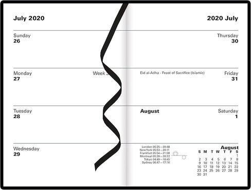 Letts of London Classic Mini Pocket Week to View Planner 2024, 4.21-inch Length (Black) in Saudi Arabia