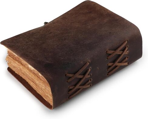 Fausta Vintage Tree of Life Leather Journal with Antique Brass Lock for Writing 240 Pages 7" x 5" Leather Journal/Notebook, Deckle Edge Cotton Paper Diary for Men/Women Sketchbook for Drawing, Brown in Saudi Arabia