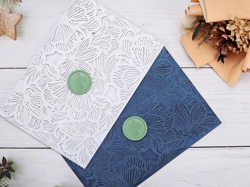 Yoption 50 Pcs Letter Wax Seal Stickers, Sage Green Initial Alphabet H Adhesive Envelope Seals Wax Stickers for Wedding Party Birthday Christmas (H) in Kuwait