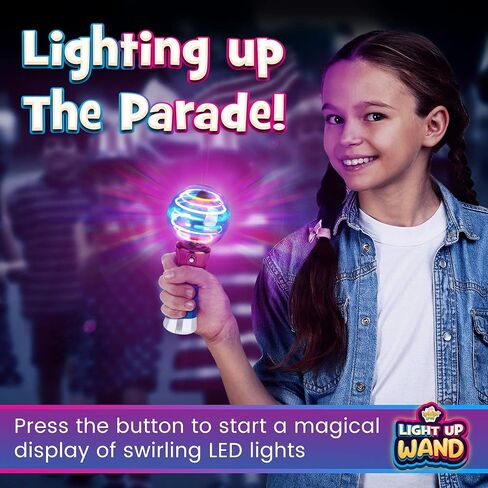 IPIDIPI TOYS Spinning Light Up Wand for Kids - Light Up Spinner Toy, Spinning Globe Toy, Special Needs Sensory Toys for Children with Autism, Stocking Stuffers Toys in Kuwait