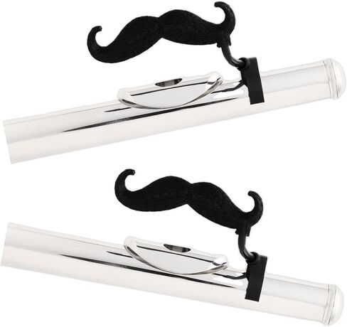 The Original Flute-stache 2.0 للأطفال - (عبوتان) شارب بمشبك للاعبي الفلوت، الحجم الأصلي، من Brasstache in Kuwait