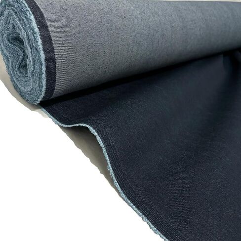Kiran Collections-1 ياردة 9 أوقية قماش الدنيم الأزرق النيلي للخياطة والحرفية | قماش الدنيم متوسط ​​الوزن | قماش الدنيم من The Yard | مادة الجينز | مادة الدنيم | قماش الجينز الأزرق (60 بوصة × 36 بوصة) in Saudi Arabia