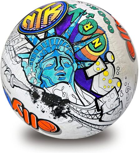 Ollyball NBA Team Edition New York Knicks Licensed Indoor Play Ball with NBALAB for Indoor Basketball Kid activites Coloring and Play in Kuwait