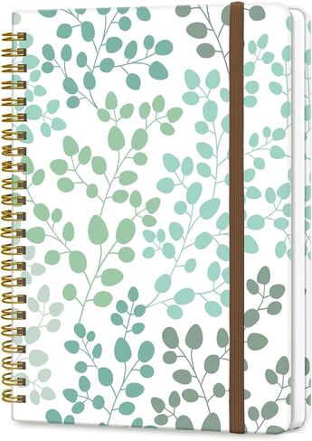 Spiral Journal Notebook, A5 Cute Notebooks for Women Men, College Ruled Hardcover Notebook for Work & Note Taking, 60 Pages Double-Wire Journals for Writing, Cute Yellow Ducks in Saudi Arabia