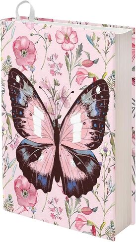 FOR U DESIGNS أغلفة الكتب للكتب ذات الغلاف الناعم 8.5 × 11 غطاء كتاب الكتاب المقدس الصغير كم واقي قابل للتمدد فراشة وردية مطبوعة بالورود in Saudi Arabia