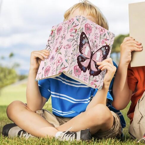 FOR U DESIGNS أغلفة الكتب للكتب ذات الغلاف الناعم 8.5 × 11 غطاء كتاب الكتاب المقدس الصغير كم واقي قابل للتمدد فراشة وردية مطبوعة بالورود in Saudi Arabia