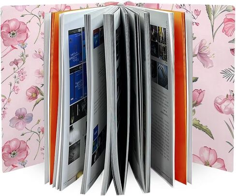 FOR U DESIGNS أغلفة الكتب للكتب ذات الغلاف الناعم 8.5 × 11 غطاء كتاب الكتاب المقدس الصغير كم واقي قابل للتمدد فراشة وردية مطبوعة بالورود in Saudi Arabia